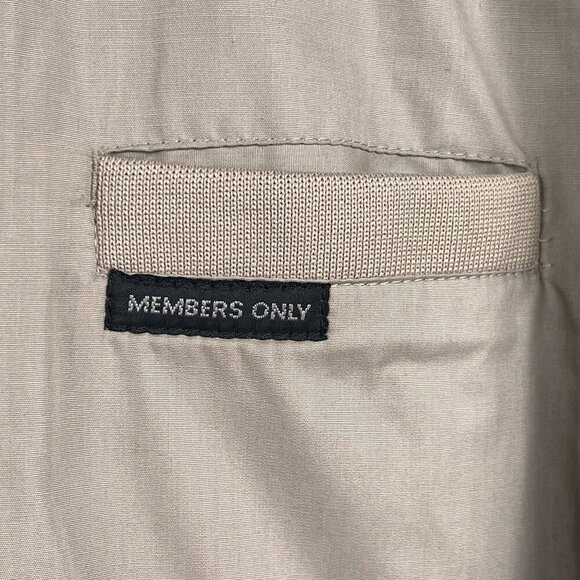 Members Only Tan Jacket Men’s Size Large - Picture 6 of 6